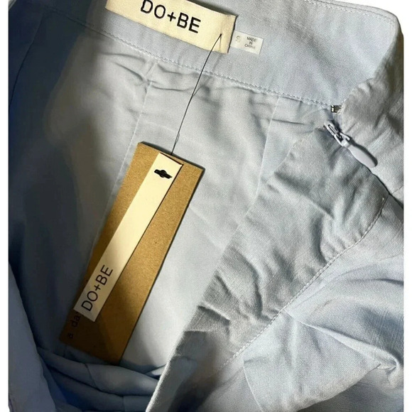 Do + Be Wide Leg Casual Pleated Trouser Dress Pants Light Blue Size Small - Picture 4 of 8